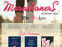 Tablet Screenshot of moniquesmarathoners.com